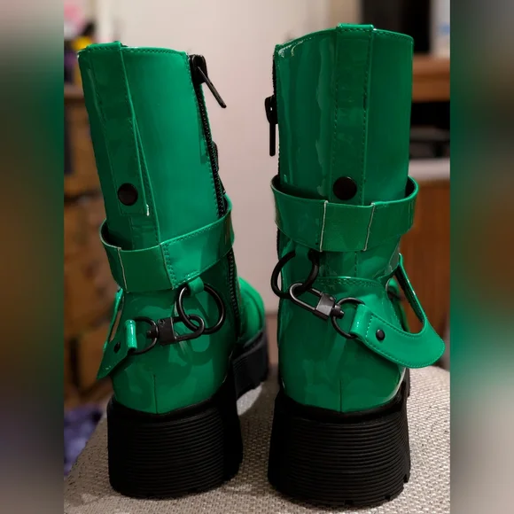 Current Mood Atomic Slime Combat Boots size 11 - Picture 8 of 14